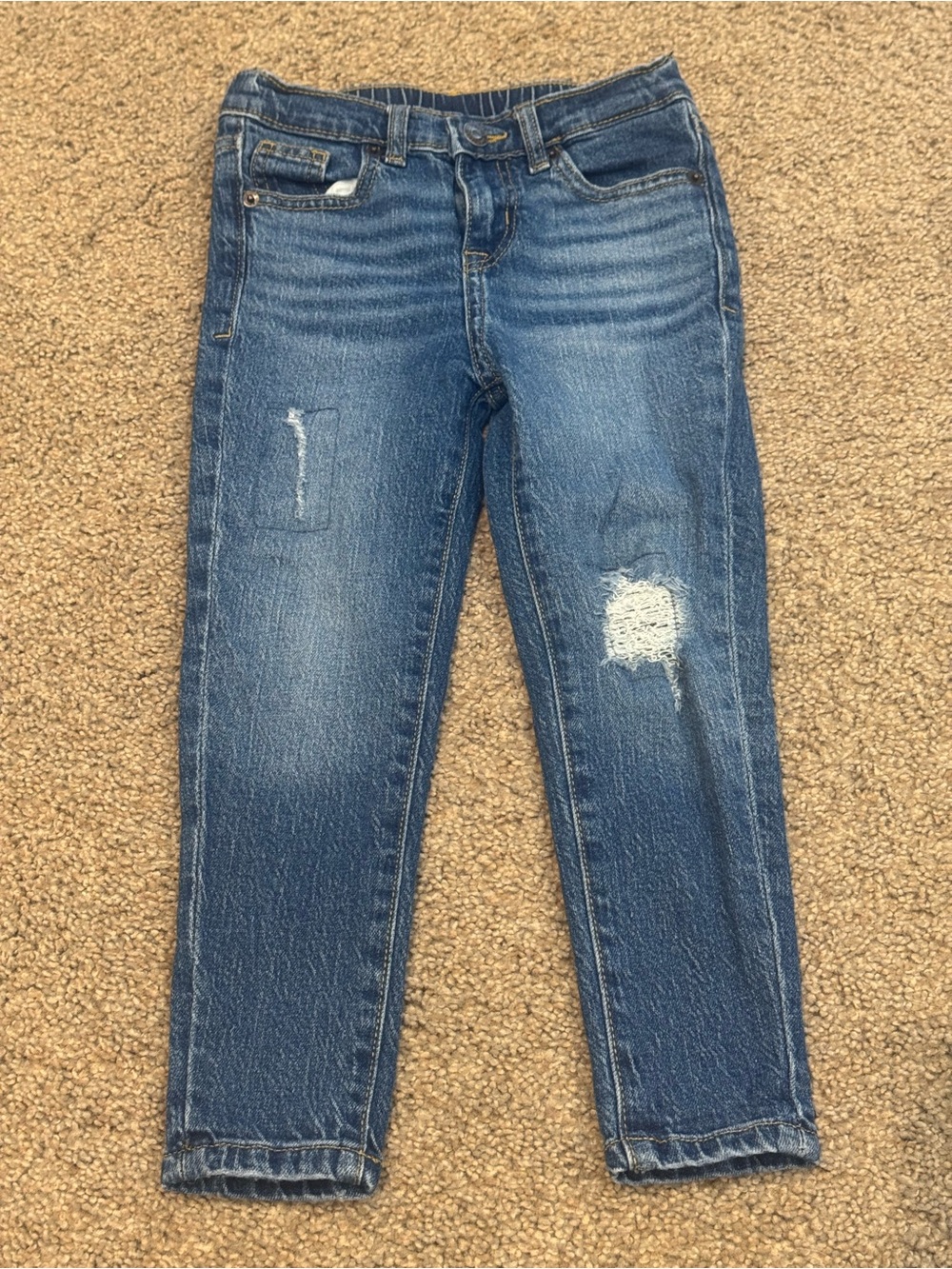 Cat & Jack Blue Distressed Skinny Jeans sz 4